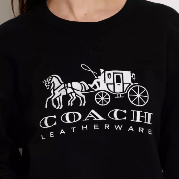 Coach Black Crew Neck Sweater - Picture 2 of 8